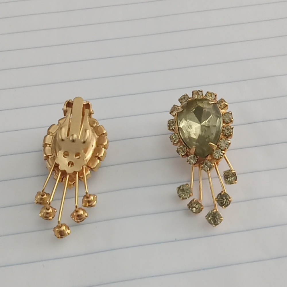 Vintage clip on earrings